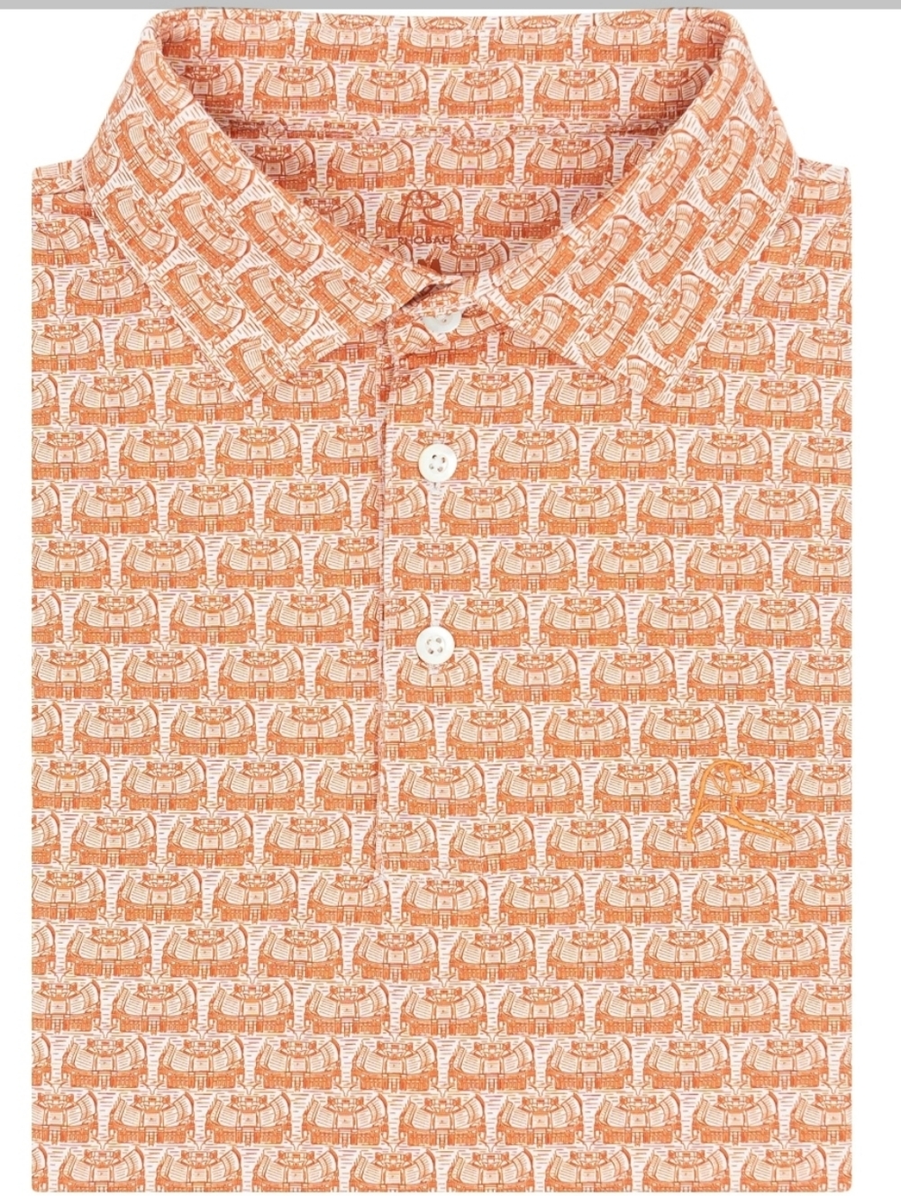 Rhoback The Texas DKR Men's Collegiate Short Sleeve Performance Polo